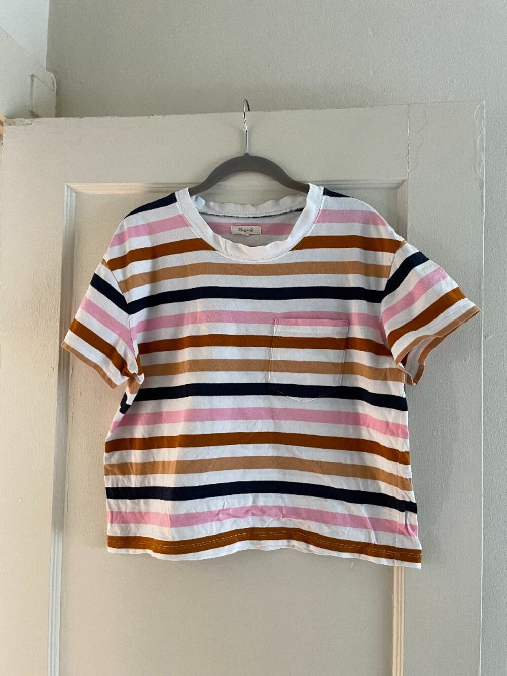 Madewell Striped Cotton Shirt | Size L